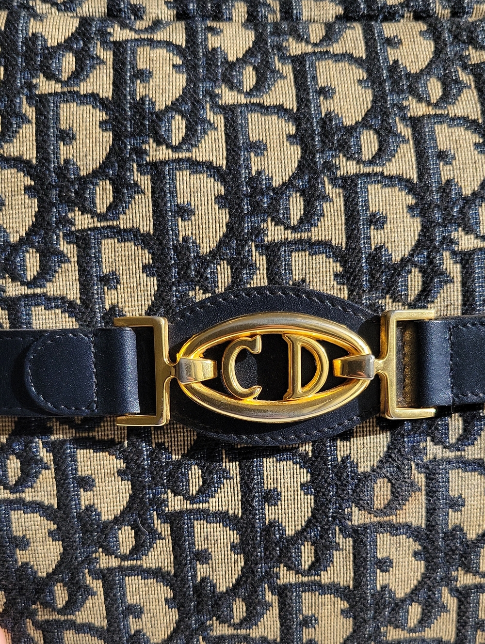 Vintage Christian Dior Oblique Jacquard Shoulder Bag - Picture 9 of 16
